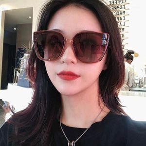 Wholesale thin eyeglasses resale online - Sunglasses Large Frame Eyeglasses Fixing Device Network Red Style Thin Face Retro Square1