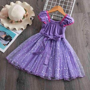 Baby Girls Cosplay Klä upp 1 2 3 4 5 År Kids Halloween Party Lace Sequined Princess Kostym Sommar Fancy Dresses Q0716