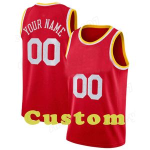 Mens Custom DIY Design personalizzato magliette da basket della squadra girocollo divise sportive da uomo che cuciono e stampano qualsiasi nome e numero Strisce di cucitura 54