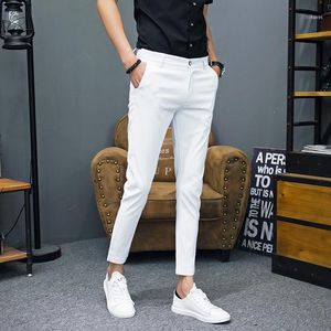 Spring And Summer Men s Suit Pants Slim Solid Color Simple Fashion Social Business Casual Office Mens Dress Pants1