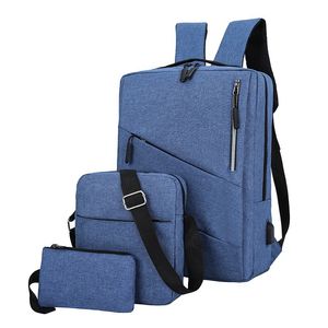 Mochila De Nailon 3-teiliges Set, 20–35 l, Nylon-Rucksack, wasserdicht, großes Fassungsvermögen, modischer, lässiger Business-Rucksack