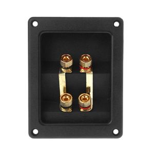 Computer Speakers Terminal Cup Connector Parts Express Binding Posts Gold Banana Jacks Recessed Bi Amp Speaker Box Black