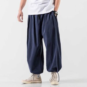 2021Men's Harem Pants Joggers Men Autumn Korean Style Hip Hop Streetwear Sweatpants Trousers Joggers Male Dropshipping X0723