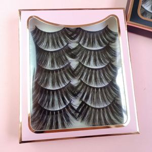 25MM False Eyelashes Fluffy 5 Pairs with Retail Box Natural Long Thick Handmade Hair Extension Mixed Styles Beauty for Makeup