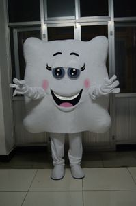 Costume della mascotte del cuscino bianco dell'immagine reale Vestito operato per la personalizzazione del supporto della festa di carnevale di Halloween