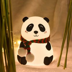 Cartoon Tiere Nachtlichter Niedlichen Kaninchen Bär Panda Hund Gläser Hase Lampen Indoor Schlafzimmer LED Beleuchtung Kinder Birne Geschenk Decor H0922