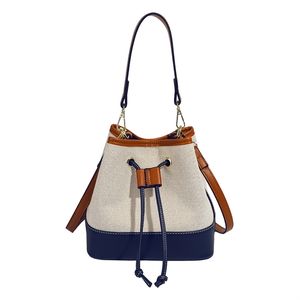 Handväska mode liten dragkedja väska kvinnliga väskor high-end western stil axel handväska höst messenger pocket hink handväskor