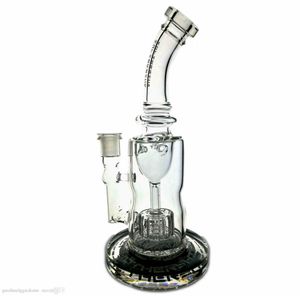 9.5 inç Anneler-Gemi Nargile Torus Cam Bongs İşleri Incycler Petrol Kuleleri Dab Rig Sigara İçme Su Borular Anneler Logosu İsteğe Bağlı 14.4mm Eklem