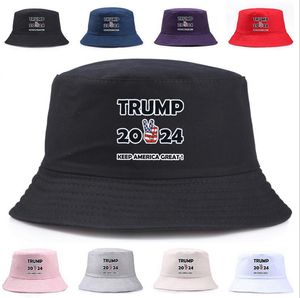 Enkel Trump Bucket Sun Cap USA Presidential Val Trump 2024 Fisherman Hat All Seasons Fall Outdoor