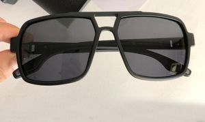 Matte Schwarz Grau Polarisierte Sonnenbrille Sport Sonnenbrille Mode Sonnenbrille Brillen Zubehör UV400 Pilot Männer 6YXH7