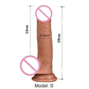 NXY Dildos Soft Thick Silicone Faloimitator Realistic Dildo Sex Toys for Adults Woman Big Phallus Huge Penis Suction Cup Phalos Shop 0121