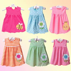 Младенческие дети девочки ребенка A-Line платье без рукавов цветочные напечатаны различные стили случайные доставки 53 Z2