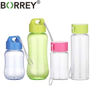 Kleine Farbige Flaschen großhandel-Borrey BPA Kostenlose Leck Proof Wasserflasche Kleine Kinder Farbige Wasserflasche Tragbare Meine Lieblingsgetränkflaschen ml ml Y0910