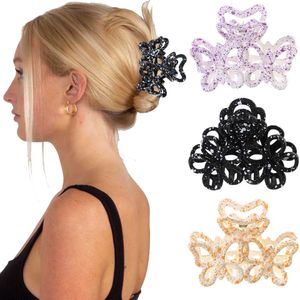 Capelli a coda di cavallo Accessori per capelli da donna Moda Fiore Farfalla Artiglio Morsetti Ragazze Trucco Capelli Styling Barrettes