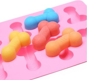 Silicone Ice Mold Rolig Candy Biscuit Brickformar Bachelor Party Jelly Chocolate Cake Hushåll 8 Hål Bakning Verktyg Moul