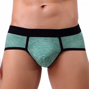 Wholesale bulging panties resale online - Underpants Brand Men Briefs Sexy Men s Jockstrap Breathable Comfortable U Pouch Male Panties Shorts Bulging Bag Cueca