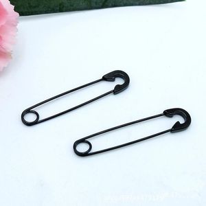 Gothic Safety Pin Long Stud Earrings Ear Threader Fashion Piercing Jewelry Fake For Women Men