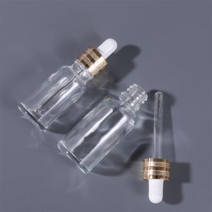 空のエッセンシャルオイルボトル5ml 10ml 15ml 20ml 30ml 50ml 100mlクリアガラスの滴ボトル