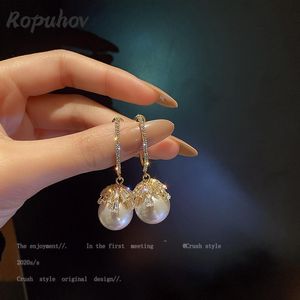 Dangle Kronleuchter Ropuhov 2021 Ohrring Set Ohrringe Koreanisch JWWERRY Women Perlen Gift