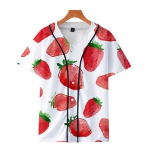 Modig anpassad baseballtröja Casual 3d Män Tunna Baseball Skjortor Bekväm träning Jersey 043