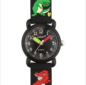 Wholesale JNEW Brand Quartz Childrens Watch Cute Cartoon Boys Girls Students Watches 3D Comfortable Silicone Band Accurate Travel Time Wristwatches