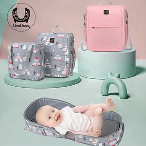 Designer Andningsbar Sova Baby Bed Crib For Moses Multi-Function Travel Nest Borns Portable Diaper Bag Mom Väskor