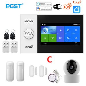 PGST PG107 System alarmowy WIFI 3G GSM Bezpieczeństwo domowe z camerami IP Czujnik Motion Support Smart Life Control