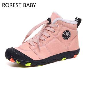 Winter Boots Girls Waterproof Snow Shoes Kids Toddler Keep Warm Children for Girl Boys Boots Ankle Winter Kids Snow Boots 211108