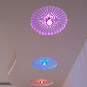 Luz de teto de montagem em alumínio de alumínio coquimbo com controle remoto RGB Smart LED AC 85-265V 3W Dimmable for Living Room Lights