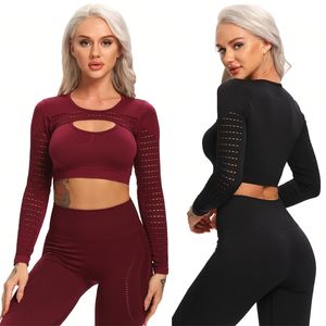 2 sztuki Zestawy sportowe Bezproblemowe Workout Joga Zestaw Damski Garnitur Dla Legginsy Fitness Vital Sportswear Siłownia Odzież Dresy 210802