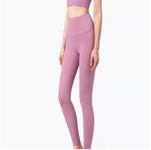 Fitness Shaping Atletic Solid Dry Women Girls High Jersey Waist Running Yoga Outfits Ladies Sport Full Leggings Pants Workout Purple 24
