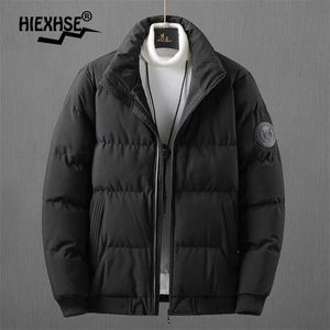 Men Autumn Casual Parkas Coat Mens Jacket Brand Fashion Winter Thick Warm Padded Outwear Windproof 211216