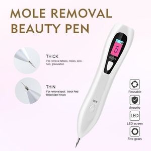Mole Laser Plasma Pen Freckle Ta bort maskin Dark Spot Remover Skin Wart Tag Removal Tool Skönhetssalong