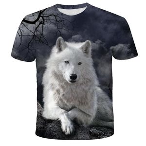 Lovers Wolf Printed T shirts Men 3d T-shirts Top Tee Short Sleeve Camiseta Round Neck Tshirt Fashion Casual