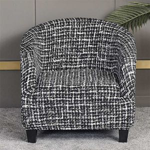 Kwiatowy Drukowany Stretch Klub Krzesło Slipcover Elatic Sofa Okładka do barze Badanie Salon Meble Meble Protector Fotel 1PC 211207