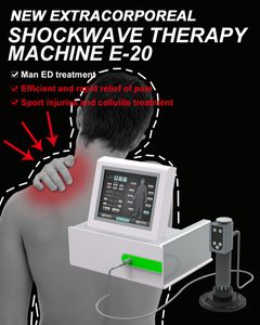 Profissional Shockwave Therapy Machine Health Care Choque onda Ed Tratamento e aliviar a dor muscular Fisioterapia Massageador Extracorpóreo