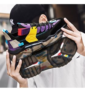 2021 Running Shoes Tjock-Soled Daddy Man Sommar Koreansk Fashion Casual Sko Storstor Andas Sneakers Run-Shoe # A0009