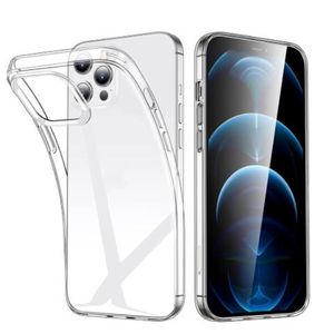 Ultra fino transparente claro macio tpu casos de telefone gel cristal capa traseira para iphone 15 14 13 12 mini 11 pro max x xs xr 8 7 plus dhl