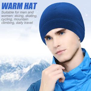 Fashion Sports Fleece Cap Kobiety Mężczyźni Wiatroszczelne Wycieczki Kolarstwo Kapelusz Kapelusz Zimowy Ciepły Wspinaczkowy Wyposażenie Jeździeckie Czapki Maski