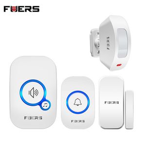 Fuers M557 Witamy Wireless 150meters Odległość System bezpieczeństwa Home Security Motion System 433MHz 32 Piosenka Doorbell Alarm