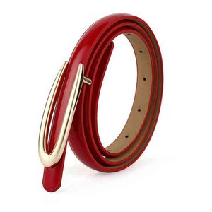 Wysokiej jakości pasek Wersja Koreańska Wersja Talii Kobiety Patent Metal Skórzany Belt Cinturones Odzież Akcesoria Cinto Feminino G220301