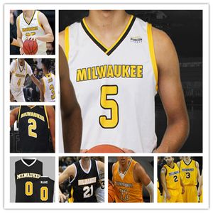 Maglie da basket personalizzate Milwaukee UWM College DeAndre Gholston Patrick Baldwin Jr. Donovan Newby Josh Thomas Joey St. Pierre Lathon Vin Baker Tafari Simms Kane