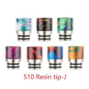 In Stock 510 Drip Tip Smoking Accessories Epoxy Mouthpeice Wire Bore Stainless Steel Emitter Suck For TFV8 X Big Baby Crown Atomizer E Cigarette Airflow Mouthpiece