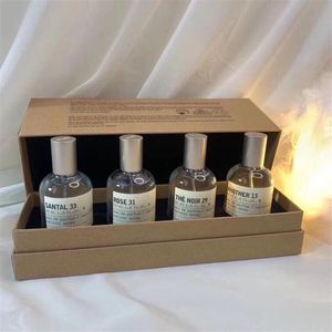 In stock LeLabo Perfume set Another 13 Santal 33 BERAMOTE 22 THE NOIR 29 ROSE31 4pcs*30ml fragrance set top quality fast delivery