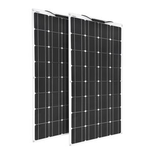 Wholesale 12v solar home battery charger resale online - Solar panel W W w w Monocrystalline For V V battery charger home system kit