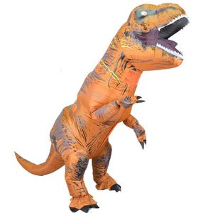 Inflatable Adult T REX Costume Dinosaur Costumes Blow Up Fancy Dress Mascot Party Cosplay Costume For Men Women Dino Cartoon Y0827