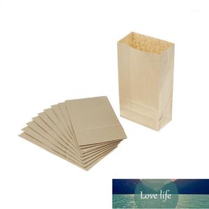 Confezione regalo 10 pezzi Sacchetto di carta kraft marrone Sacchetti Imballaggio Biscotti Caramelle Zattera Pane Biscotto Noci Snack Cottura Pacchetto1 Prezzo di fabbrica design esperto Qualità Ultimo stile