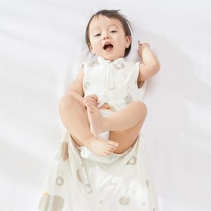 Born Born Baby Swaddle Sack Одеял Постельные принадлежности 100% Хлопок Напечатаны 0-6м Спящая Сумка Подгузник Изменение Wrap 210823