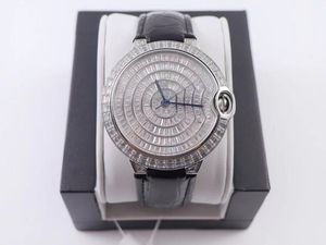 Top Men's Diamond Watch, hand-inlaid t - Diamond Double Sapphire glas djupt vattentät