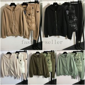 Damen-Lauf-Sets, Jacke, Hoodies, Hosen, gute Qualität, Damen-Oberbekleidung, Winter-Hoodie, dicker Mantel, lässig, warm, Mantel, Anzüge